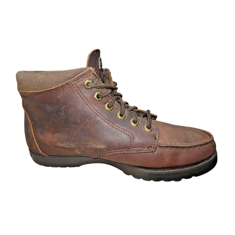 Eastland Seneca Camp Moc Women's 8.5 W Leather Chukka Ankle Bomber Brown Boots - Picture 5 of 10
